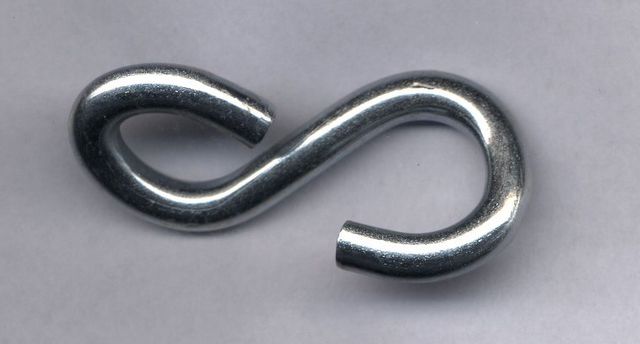 S Haken verz. 5x38 90 ° gedreht für Folie S Haken verz. 5x38 90 ° gedreht für Folie