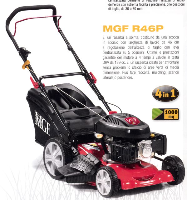 Rasenmäher MGF 46 cm R46P Fiaba Rasenmäher MGF 46 cm R46P Fiaba