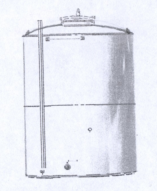 Contenitore 200 lt. senza gambe, senza portella